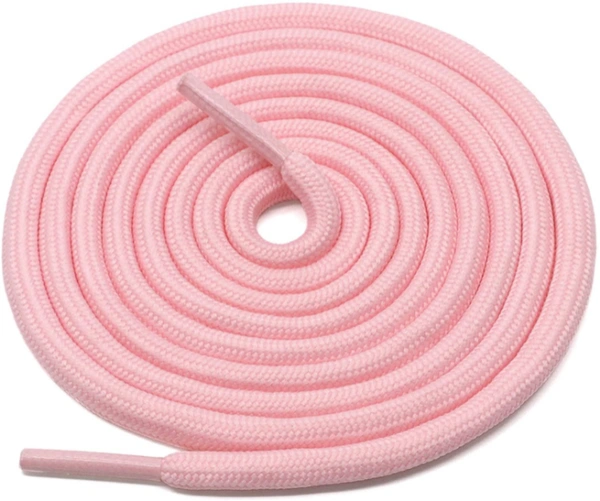 GRAH SANGRAH® (2 Pair) Shoelaces for Thick Round Climbing, Hiking, Boot, Running , Sport Shoes Laces  - 120 cm, Pink